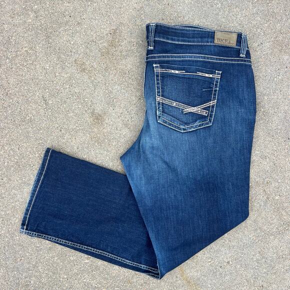Buckle BKE Harper Boot Stretch Plus Size Womens 38R Blue Jeans - Picture 1 of 7